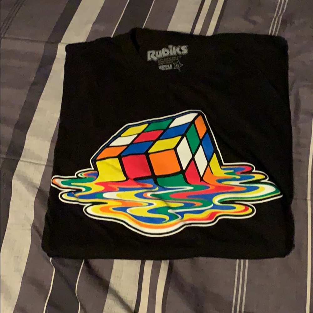 Melting Rubik’s Cube shirt